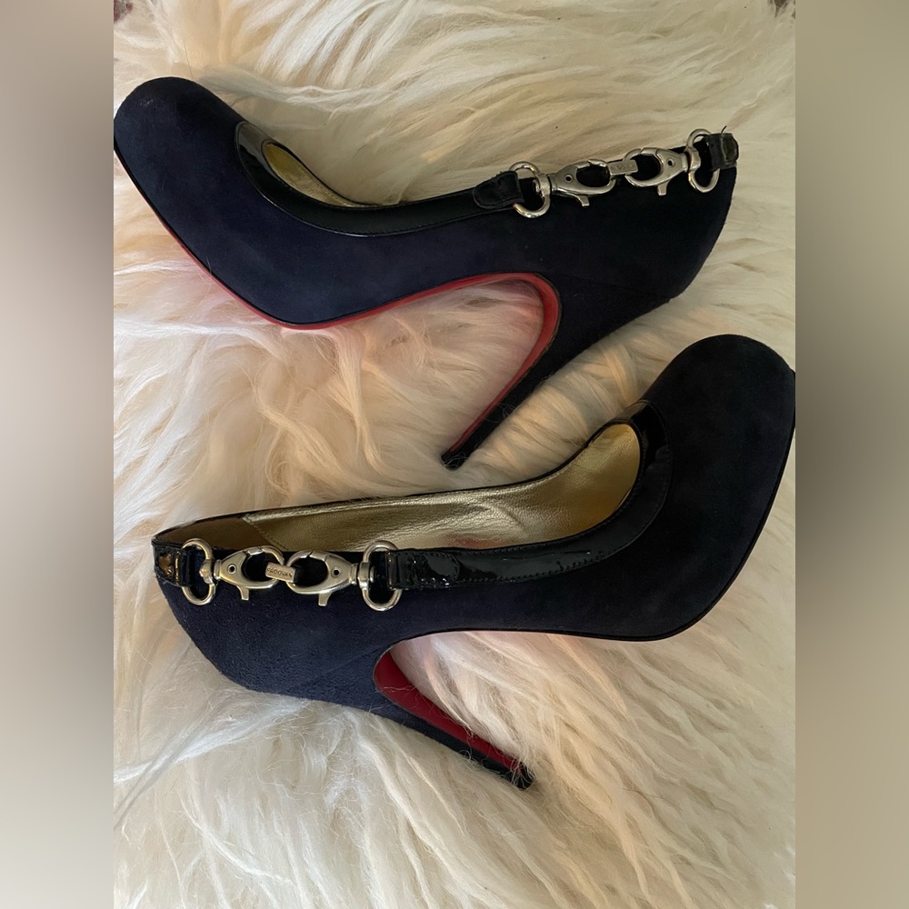 Luciano Padovan Dark Blue Pumps / Size 37